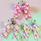 Leather Holiday Bow Bag Charm, St. Patrick’s Day, Easter, Mardi Gras, Cinco de Mayo