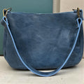 Full Grain Leather Ocean Dog Boho Crossbody Shoulder Bag – 70s Inspired Purse-Small