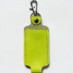 Full Grain Authentic Leather Lipstick or Chapstick Holder Keychain