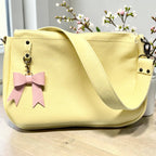 Full Grain Real Leather Zipper Butter 1975 Boho Crossbody or Shoulder Bag Purse - Small