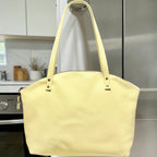 Handcrafted Full Grain Leather Crescent - Pebbled Butter Shoulder Bag