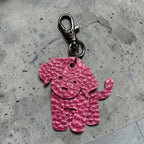 Full Grain Leather Puppy Dog Flair Bag Charm