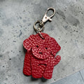 Full Grain Leather Puppy Dog Flair Bag Charm