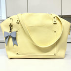 Handcrafted Full Grain Leather Crescent - Pebbled Butter Shoulder Bag