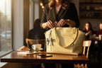 Handcrafted Full Grain Leather Crescent - Pebbled Butter Shoulder Bag
