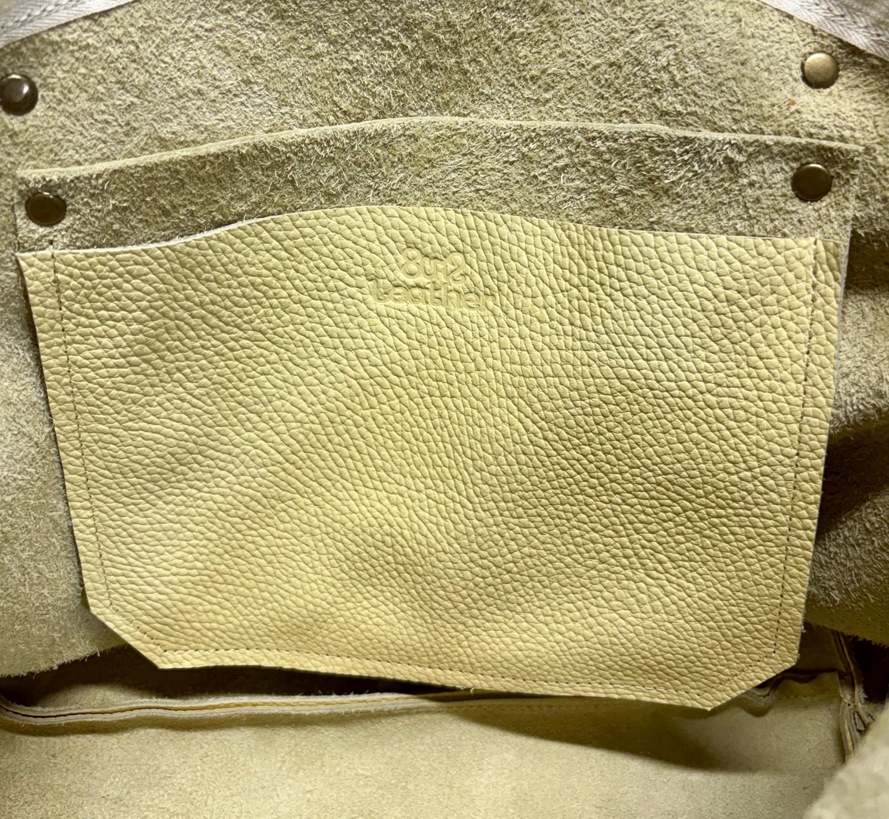Handcrafted Full Grain Leather Crescent - Pebbled Butter Shoulder Bag