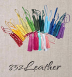 Full Grain Authentic Leather Tassels Red Dog, Blue Dog