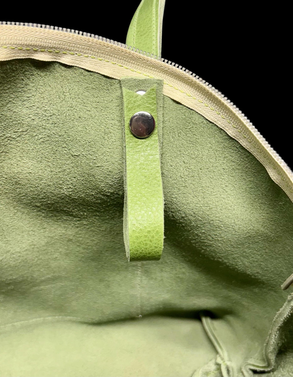 Handcrafted Full Grain Leather Mini Crescent Shoulder Bag Dog Purse