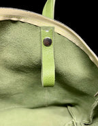 Handcrafted Full Grain Leather Mini Crescent Shoulder Bag Dog Purse