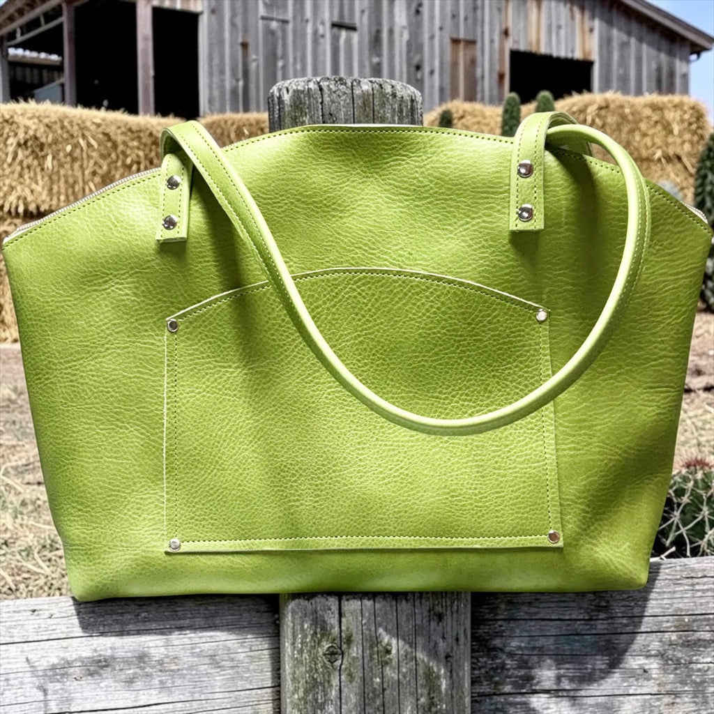 Handcrafted Full Grain Leather Crescent Bag Shoulder Purse Dog