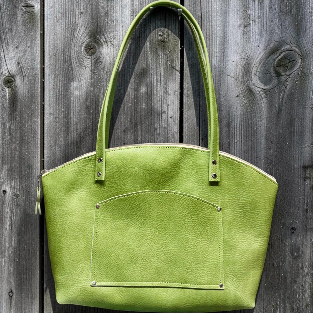 Handcrafted Full Grain Leather Mini Crescent Shoulder Bag Dog Purse