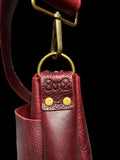 Handcrafted Full Grain Leather Zipper Boho Dog Crossbody Shoulder Purse Bag Large