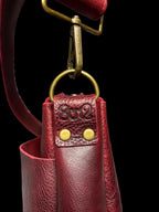 Handcrafted Full Grain Leather Zipper Boho Dog Crossbody Shoulder Purse Bag Large