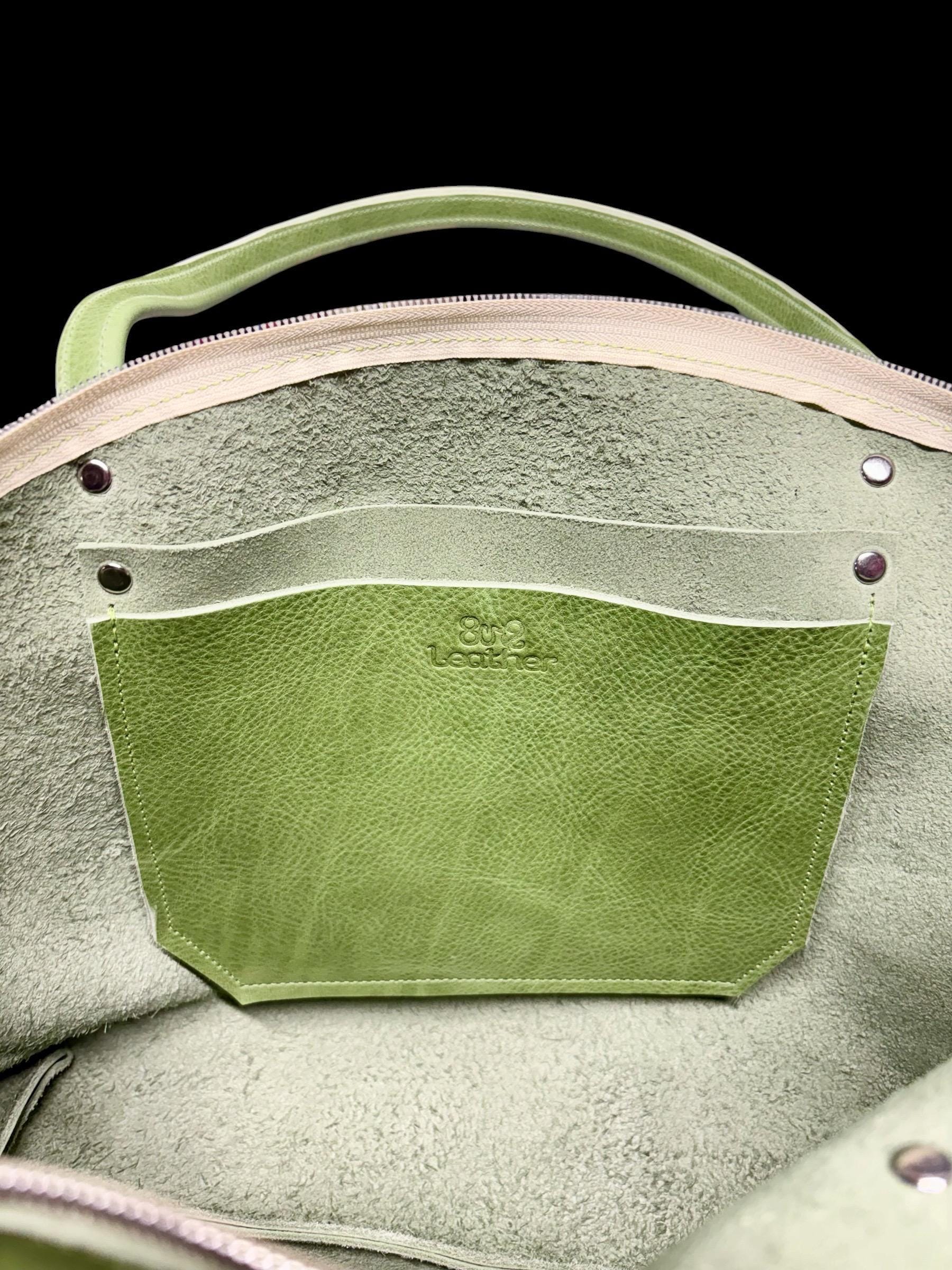 Handcrafted Full Grain Leather Mini Crescent Shoulder Bag Dog Purse